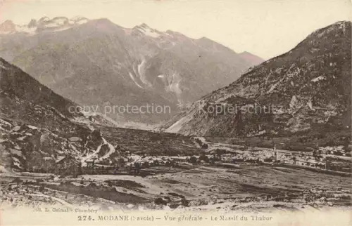 AK / Ansichtskarte Modane Saint-Jean-de-Maurienne 73 Savoie Vue generale Le Massifdu Thabor
