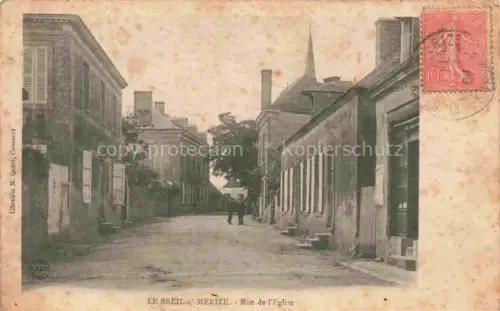 AK / Ansichtskarte Le Breil-sur-Merize MAMERS 72 Sarthe Rue de l'Eglise