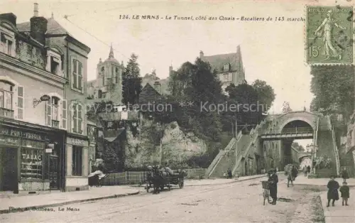 AK / Ansichtskarte LE MANS 72 Sarthe Le Tunnel cote des Quais Escaliers de 143 marche