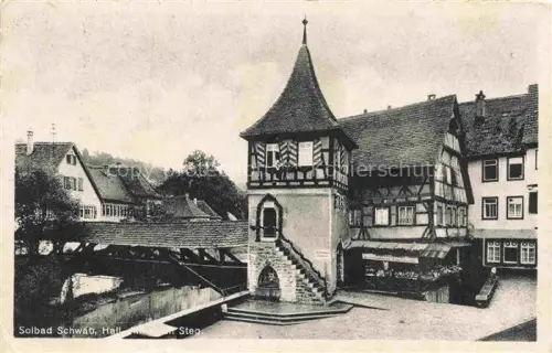 AK / Ansichtskarte Schwaebisch Gmuend BW Am roten Steg