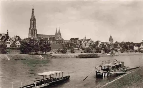 AK / Ansichtskarte ULM  Donau mit Ulmer Schachtel und Muenster