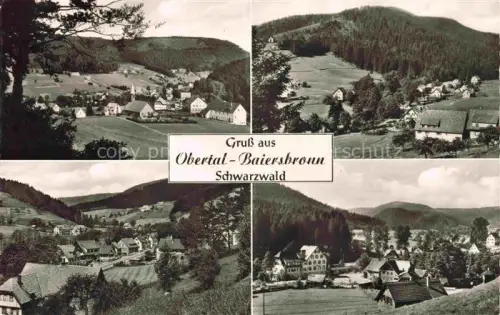 AK / Ansichtskarte Obertal Baiersbronn Freudenstadt BW Panorama Teilansichten
