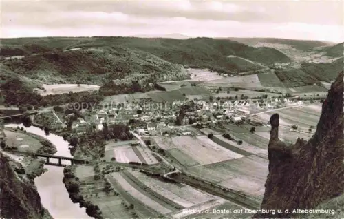 AK / Ansichtskarte Ebernburg Bad Muenster am Stein-Ebernburg Rheinland-Pfalz Blick von der Bastei auf Altebaumburg