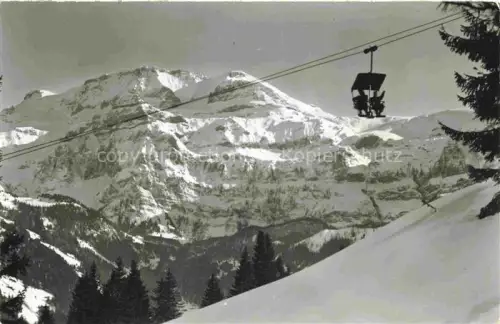 AK / Ansichtskarte Sessellift Chairlift Telesiege Lenk Betelberg Wildstrubel