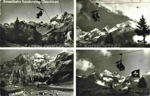 AK / Ansichtskarte Sessellift Chairlift Telesiege Kandersteg Oeschinen