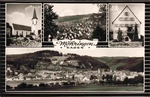 AK / Ansichtskarte Moehringen Tuttlingen Panorama Kirche Rathaus