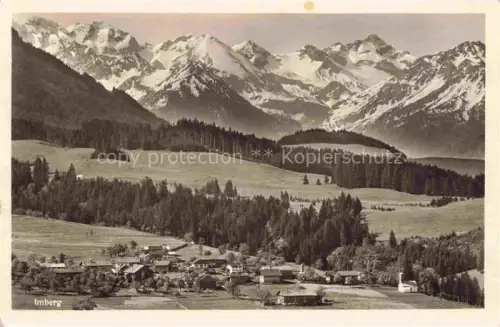 AK / Ansichtskarte Imberg Sonthofen Oberallgaeu Bayern Gesamtansicht mit Alpenpanorama