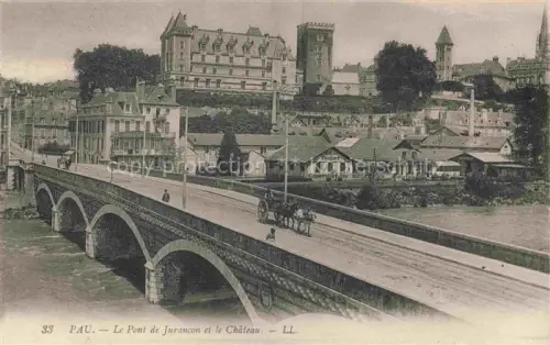 AK / Ansichtskarte PAU 64 Pyrenees-Atlantiques Pont de Jurancon et le château