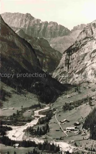 AK / Ansichtskarte Selden Kandersteg BE Panorama Gasterntal Blick gegen Gross Lohner