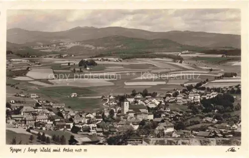 AK / Ansichtskarte Regen Bayern Panorama Blick gegen Arber Bayerischer Wald