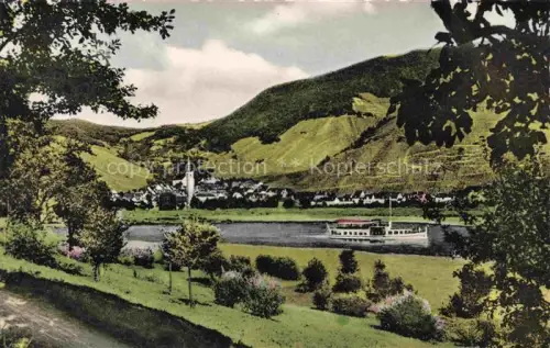 AK / Ansichtskarte Senheim-Senhals Mosel Rheinland-Pfalz Panorama Blick ueber die Mosel