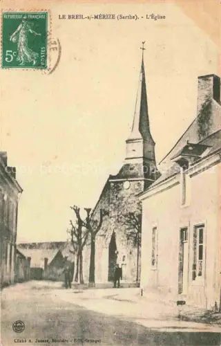 AK / Ansichtskarte Le Breil-sur-Merize MAMERS 72 Sarthe Eglise