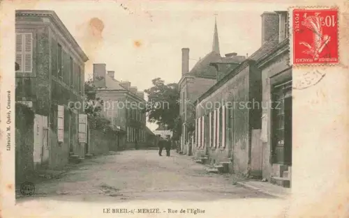 AK / Ansichtskarte Le Breil-sur-Merize MAMERS 72 Sarthe Rue de l'Eglise