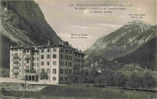 AK / Ansichtskarte Pralognan-la-Vanoise 73 Savoie De Moutiers Salins Service d'autos Le Grand Hotel