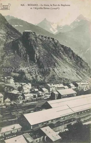AK / Ansichtskarte Modane Saint-Jean-de-Maurienne 73 Savoie La Gare le Fort du Replaton et l'Aiguille Doran