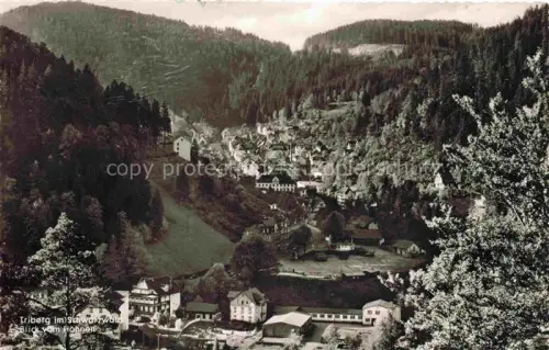 AK / Ansichtskarte Triberg Schwarzwald BW Blick vom Hohnen