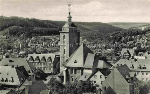 AK / Ansichtskarte SIEGEN  Westfalen NRW Nikolaikirche mit Blick auf Fischbacherbergund Numbachtal