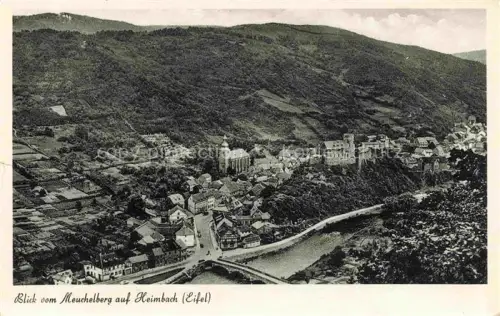 AK / Ansichtskarte Heimbach  Eifel Rur Dueren NRW Blick vom Meuchelberg