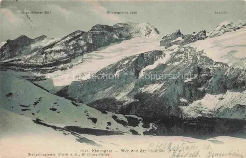 AK / Ansichtskarte Kistenpass Breil Brigels GR Blick von der Passhoehe mit Brigelshoerner Elferstock Scheibe