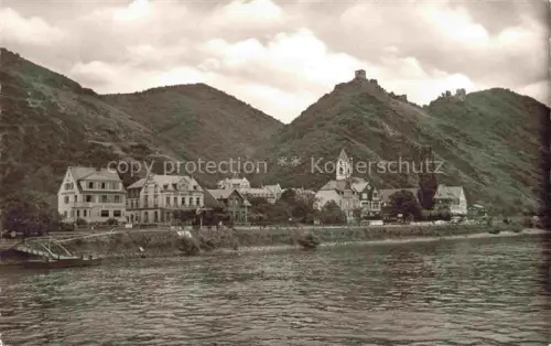 AK / Ansichtskarte Bornhofen Kamp Rhein Rheinland-Pfalz mit Ruinen Sterrenberg und Liebenstein