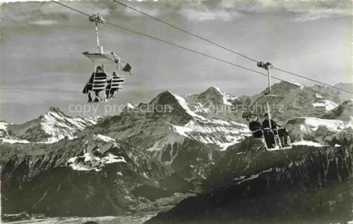 AK / Ansichtskarte Sessellift Chairlift Telesiege Beatenberg Niederhorn