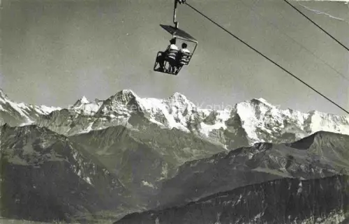 AK / Ansichtskarte Sessellift Chairlift Telesiege Beatenberg Niederhorn 
