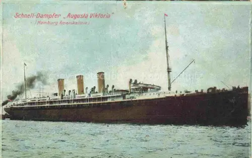 AK / Ansichtskarte Dampfer Oceanliner Augusta Viktoria Hamburg Amerikaline