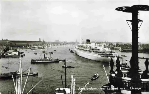 AK / Ansichtskarte Dampfer Oceanliner Amsterdam M.S. Oranje 