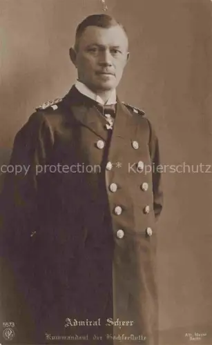 AK / Ansichtskarte Marine  Warships NPG Nr. 5573 Admiral Scheer Kommandant der Bachseeflotte