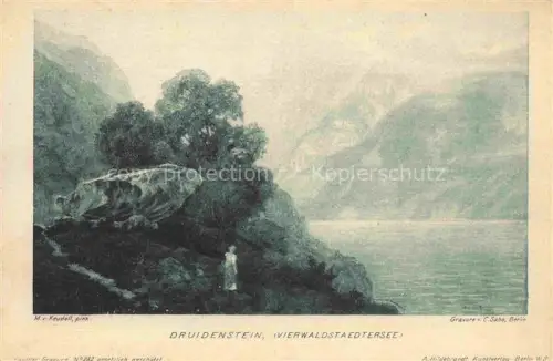 AK / Ansichtskarte KEUDELL M. von Kuenstlerkarte Druidenstein Vierwaldstaedtersee