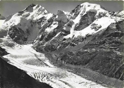 AK / Ansichtskarte Gletscher Ferner Glacier Glaciar Ghiacciaio-- Piz Bernina Piz Morteratsch 