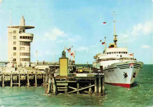 AK / Ansichtskarte Dampfer Oceanliner Cuxhaven Bunte Kuh Alte Liebe