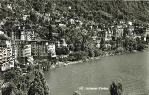 AK / Ansichtskarte Territet Montreux VD Teilansicht Genfersee