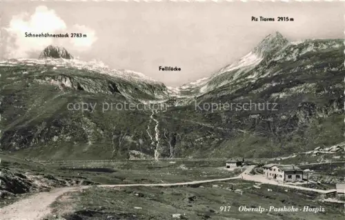 AK / Ansichtskarte Oberalp-Passhoehe 2762m GR Panorama mit Hospiz Alpen