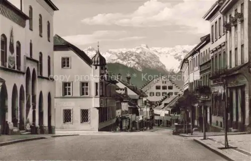 AK / Ansichtskarte Murnau Staffelsee Bayern Markt Blick gegen Hohe Kiste Bayerische Voralpen