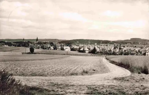 AK / Ansichtskarte Bad Melle Osnabrueck Panorama Blick ueber die Felder zum Ort Wiehengebirge