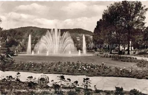 AK / Ansichtskarte BAD KIssINGEN Wasserspiele im Rosengarten