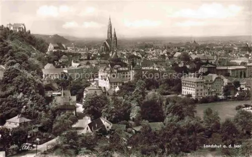 AK / Ansichtskarte LANDSHUT  Isar Stadtpanorama