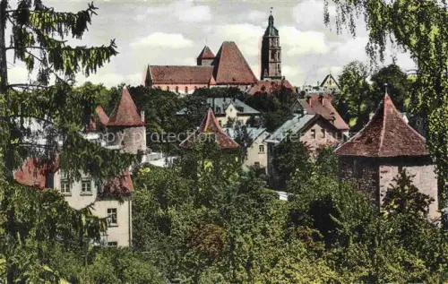 AK / Ansichtskarte Weissenburg  Bayern Teilansicht mit Kirche