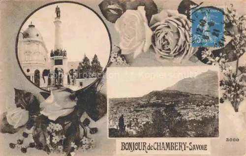 AK / Ansichtskarte CHAMBERY 73 Savoie Panorama Fontaine des Elephants