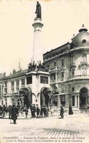 AK / Ansichtskarte CHAMBERY 73 Savoie Fontaine des Elephants elevee a la memoire du General Comte de Boigne bienfaiteur de la Ville de Chambery