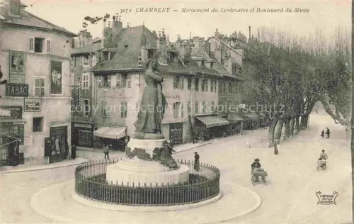 AK / Ansichtskarte CHAMBERY 73 Savoie Monument du Centenaire et Boulevard du Musee