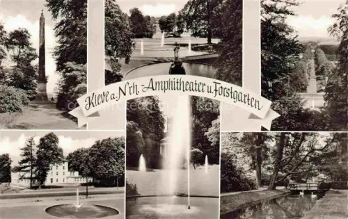 AK / Ansichtskarte Kleve Niederrhein Amphitheater und Forstgarten