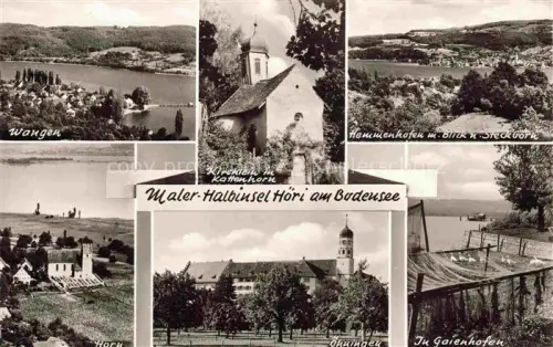 AK / Ansichtskarte Hoeri Halbinsel Gaienhofen Bodensee BW Wangen Kirchlein in Kattenhorn Hemmenhofen Blick nach Steckborn Horn oehningen In Gaienhofen