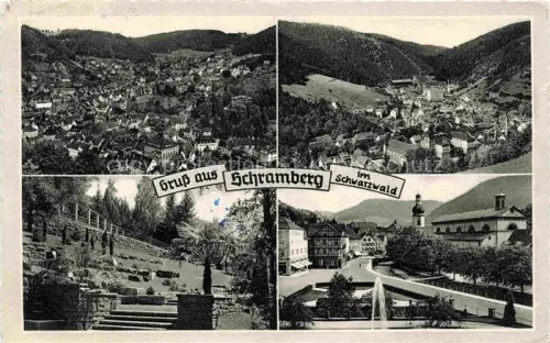 AK / Ansichtskarte Schramberg Fliegeraufnahmen Treppe Ortspartie