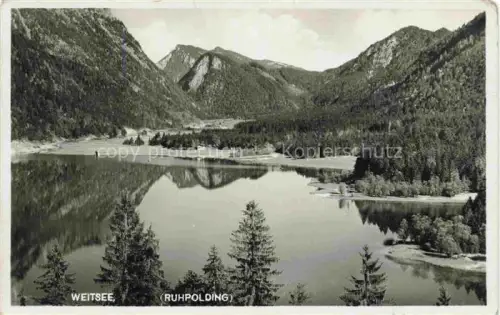 AK / Ansichtskarte Weitsee Ruhpolding Bayern Panorama