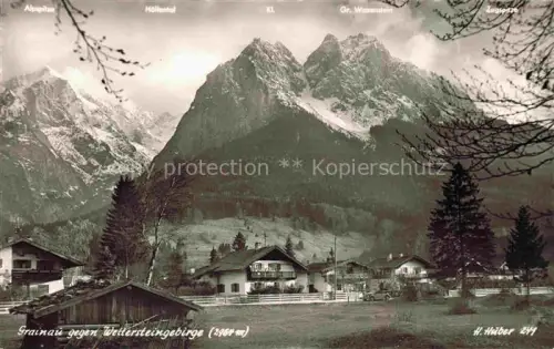 AK / Ansichtskarte GRAINAU mit Wettersteingebirge