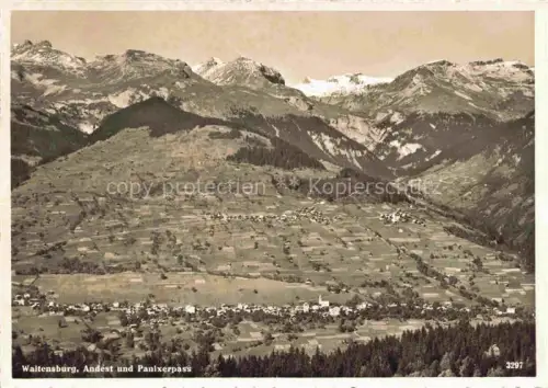 AK / Ansichtskarte Waltensburg Vuorz Surselva GR Andest und Panixerpass