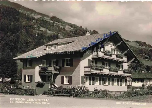 AK / Ansichtskarte Schruns Tschagguns Montafon Vorarlberg AT Pension Silvretta