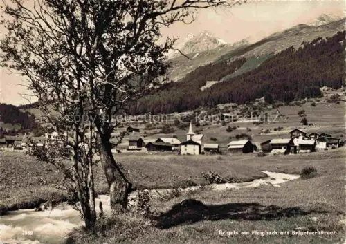 AK / Ansichtskarte Brigels Breil Surselva GR am Flembach mit Brigelserhoerner